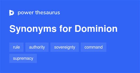 dominion synonyms|Dominion .